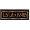 6" x 36" Theater Sign Framed Wall Art, Contemporary Home Theater Movie Décor, Glass Facing and Hanging Hardware Included